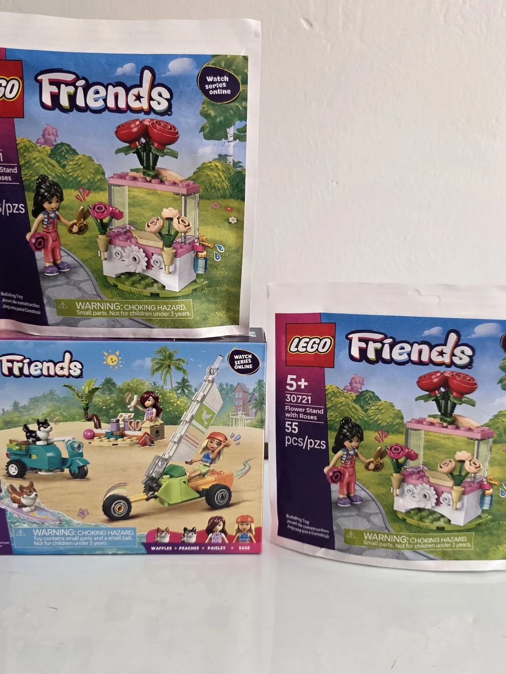 LEGO Friends Flower Stand Playset - Pink and Green